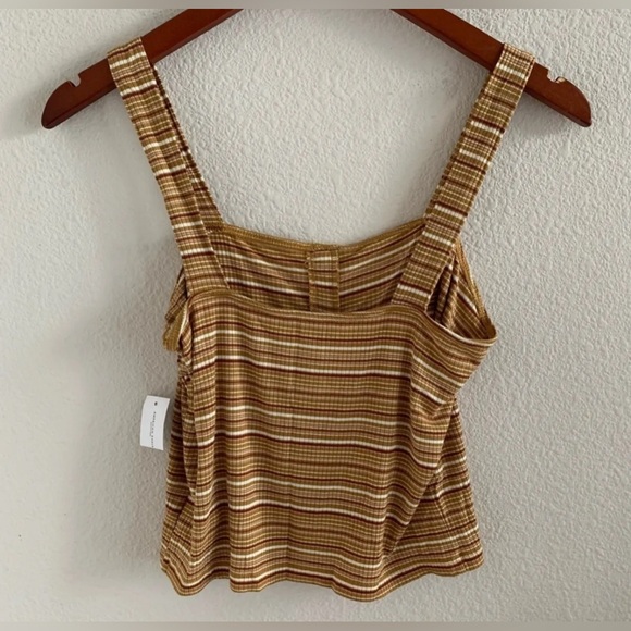 American Eagle soft and sexy ribbed button front tank. Size S - Picture 2 of 7